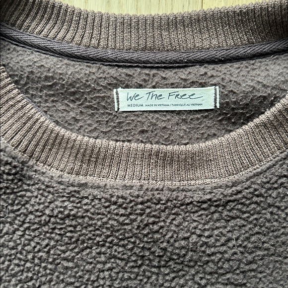 Free People Cozy Camden Sweatshirt in Walnut - Picture 6 of 6